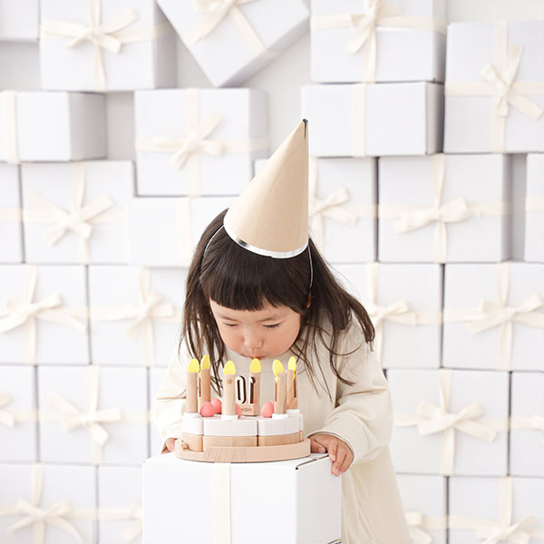 make a wish（木製バースデーケーキ）- おしゃれな木のおもちゃ・知育玩具のdou?